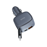 OMI 81W PD Car Charger with Retractable USB-C Cable