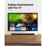Nebula Soundbar – Fire TV Edition, 4K HDR Support, 2.1 Channel, Built-In Subwoofers, Voice Remote with Alexa