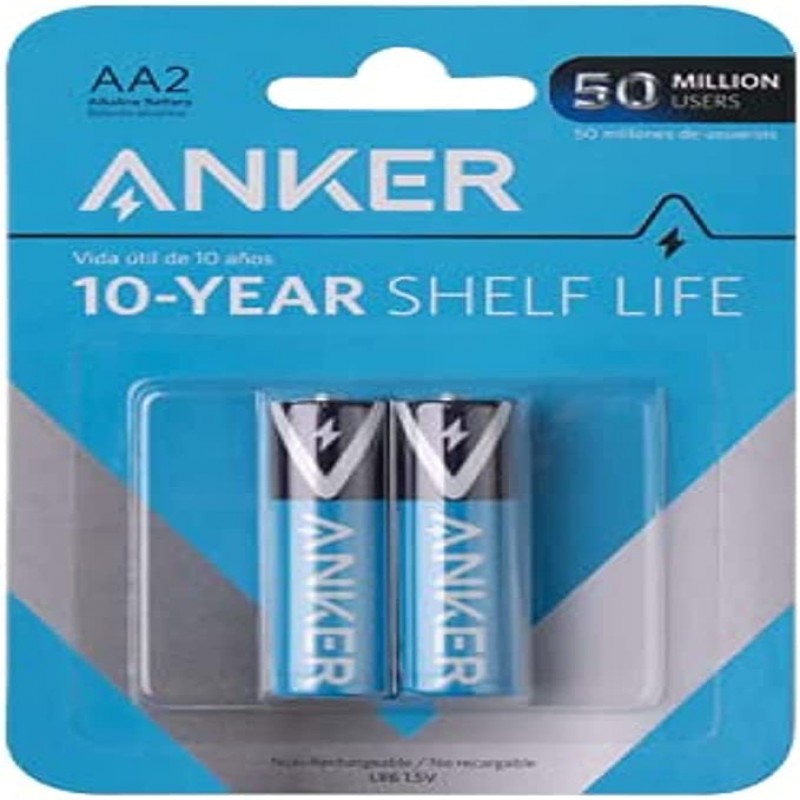 Anker Alkaline AA2 Batteries (2-Pack)