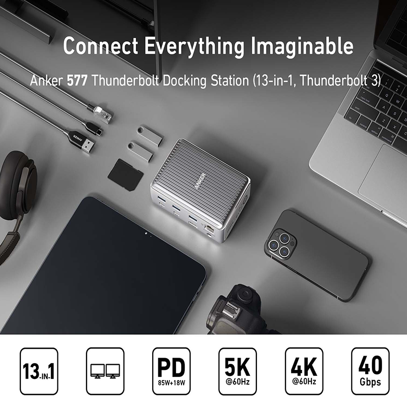 Anker 577 Thunderbolt Docking Station (13-in-1, Thunderbolt 3)