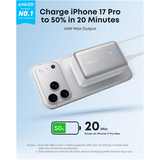 Anker Nano Power Bank 10,000mah, 45w, Built-In Retractable Usb-C Cable