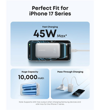 Aner Nano Power Bank 10,000mah, 45w, Built-In Retractable Usb-C Cable