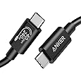 Anker Prime Thunderbolt 5 Cable (3.3ft, 80Gbps, 240w) 80Gps Data Transfer Up-To 120Gbps Bandwidth, Supports 8k Dual Displays - Black