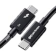 Anker Prime Thunderbolt 5 Cable (3.3ft, 80Gbps, 240w) 80Gps Data Transfer Up-To 120Gbps Bandwidth, Supports 8k Dual Displays - Black