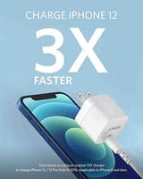 Anker PowerPort III 20W Cube Charger, Usb-C PD Fast Charger, Folable Plug, 2-Pin (US)
