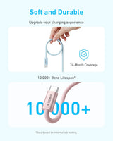Anker Zolo USB C to USB C Cable, Braided 6ft