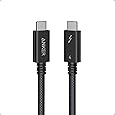 Anker Prime Thunderbolt 5 Cable (3.3ft, 80Gbps, 240w) 80Gps Data Transfer Up-To 120Gbps Bandwidth, Supports 8k Dual Displays - Black