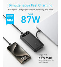 Anker Power Bank 20000mAh 87W Portable Charger with Built-in USB-C Cable