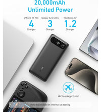 Anker Power Bank 20000mAh 87W Portable Charger with Built-in USB-C Cable