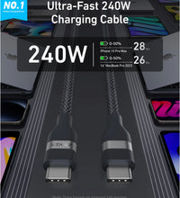 Anker USB-C to USB-C Cable (240W, Upcycled-Braided) - 3ft