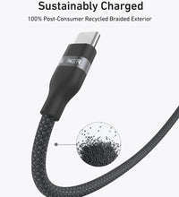 Anker USB-C to USB-C Cable (240W, Upcycled-Braided) - 3ft