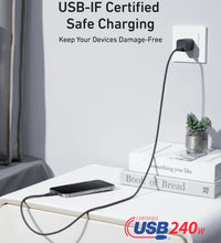 Anker USB-C to USB-C Cable (240W, Upcycled-Braided) - 3ft