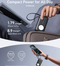 Anker MagGo Powerbank 10,000mah, 35w, For Apple Watch with Built-In Usb-C Cable