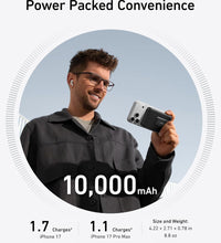 Anker MagGo Power Bank 10,000mah 15w, Qi2 Certified 15W Ultra-Fast MagSafe