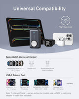 Anker MagGo Powerbank 10,000mah, 35w, For Apple Watch with Built-In Usb-C Cable