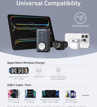 Anker MagGo Powerbank 10,000mah, 35w, For Apple Watch with Built-In Usb-C Cable