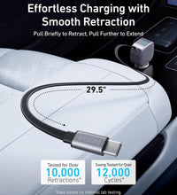Anker Nano Car Charger 75w, Usb-C Port, Built-In Retractable Usb-C Cable
