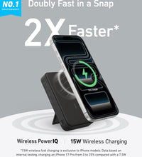 Anker MagGo Power Bank 10,000mah 15w, Qi2 Certified 15W Ultra-Fast MagSafe