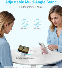 Anker Zolo 10,000mah Magnetic Powerbank, BuiltIn Usb-C Cable, 30w Usb‑C PD Output via Built‑In Right‑angle Cable + 7.5w Wireless Qi Charging, Multi-Angle Stand - Black