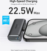 Anker Nano Power Bank (22.5W, Built-In USB-C Connector)