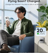 Anker Nano Charger, 45W Fast Charging, Compact and Foldable Plug 2-pin US