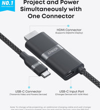 Anker Nano Usb-C to HDMI Cable, 3ft, 4k, Braided