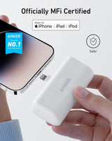 Anker Nano Power Bank (12W, Built-In Lightning Connector)