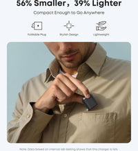 Anker Nano Charger, 45W Fast Charging, Compact and Foldable Plug 2-pin US