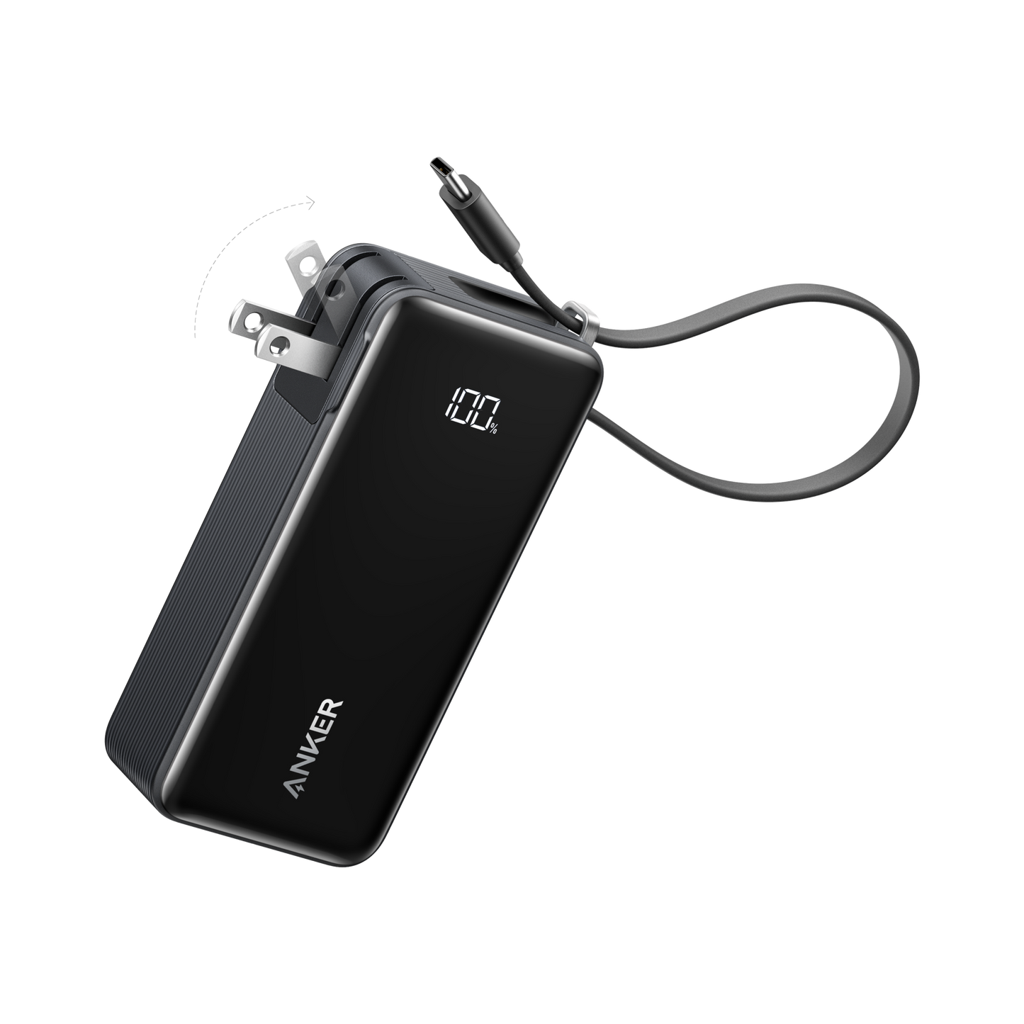 Anker Power Bank (10K, Fusion, Built-In USB-C Cable)
