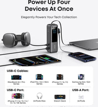 Anker Laptop Power Bank (25K, 165W, Built-In and Retractable Cables)