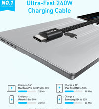 Anker Zolo Usb-C to Usb-C Cable (3.3ft, 240w, Braided) - Black