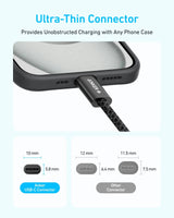 Anker Zolo Usb-C to Usb-C Cable (3.3ft, 240w, Braided) - Black