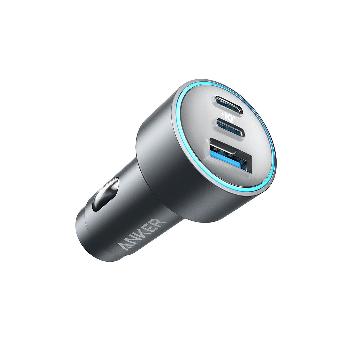 Anker Nano Car Charger 167.5w, 3-Ports (2 Usb-C & 1 Usb-A), with Usb-C to Usb-C 3.3ft Cable
