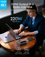 Anker Prime Power Bank charging laptop and phone simultaneously