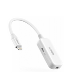 Anker 2-in-1 Audio & Lightning Charging Adapter 3.5mm Headphone Jack MFi-Certified