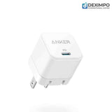 Anker PowerPort III 20W Cube Charger, Usb-C PD Fast Charger, Folable Plug, 2-Pin (US)