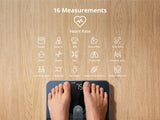 Eufy Smart Scale P2 Pro LED display showing weight reading
