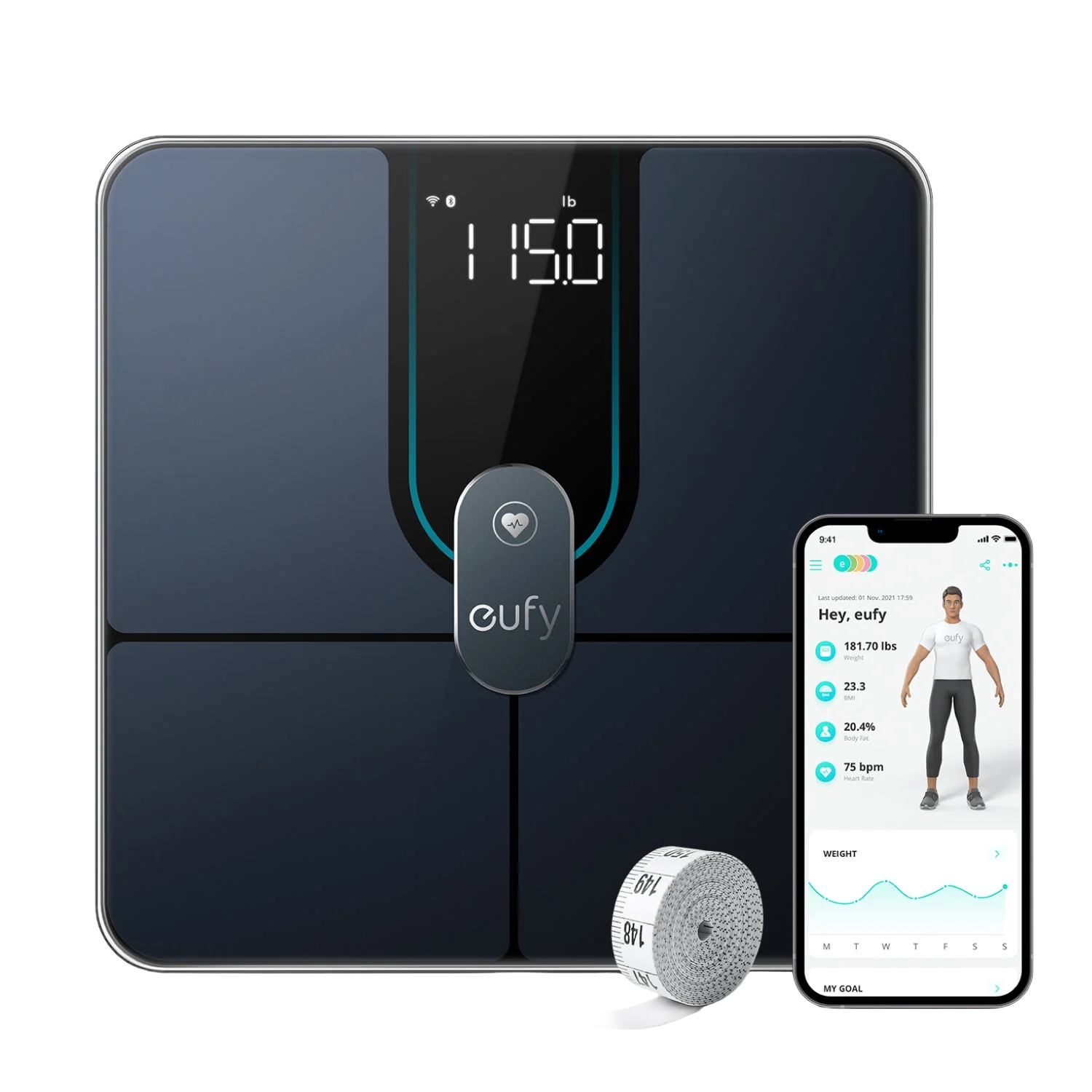 Eufy Smart Scale P2 Pro Price in Pakistan | Black