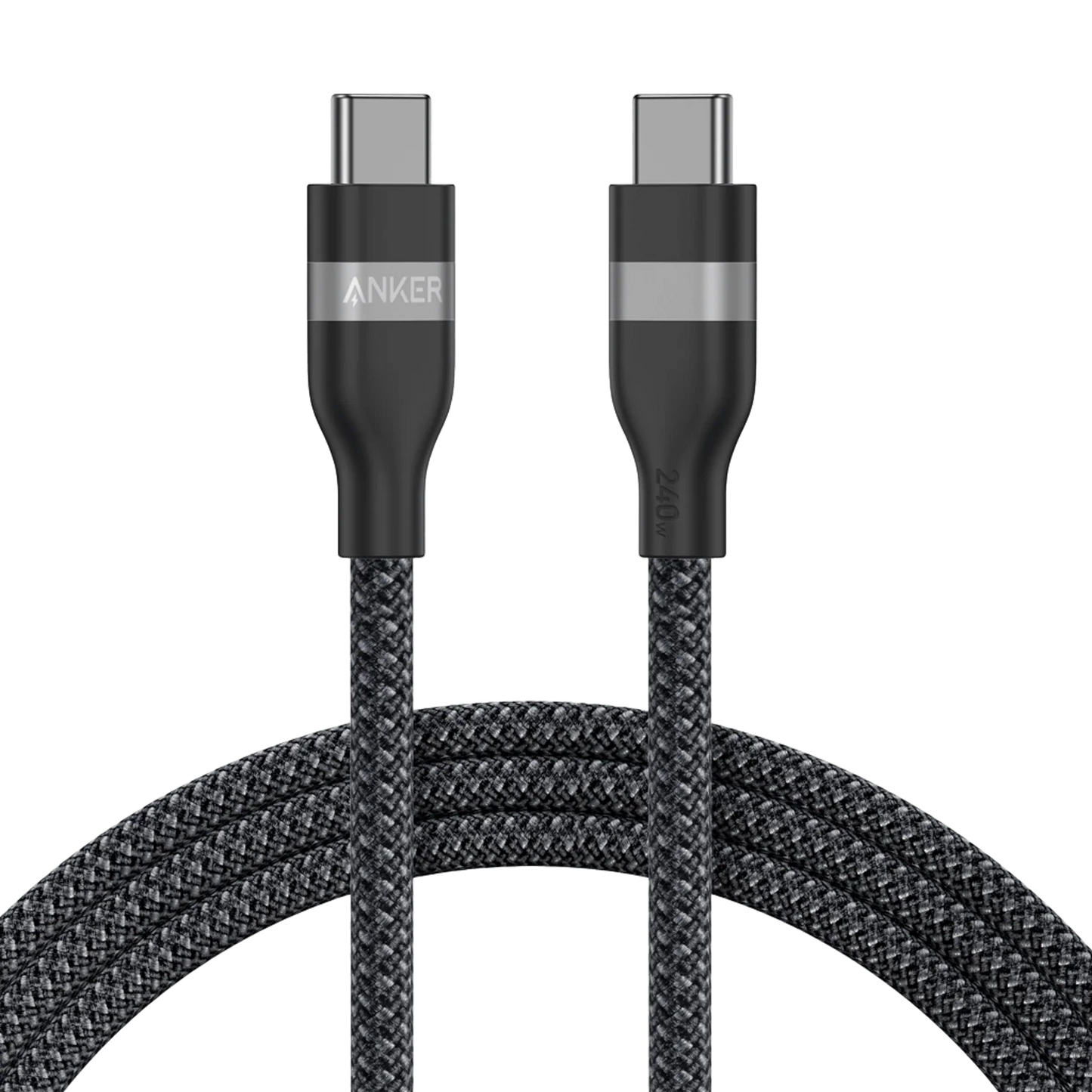 Anker USB-C to USB-C Cable (240W, Upcycled-Braided) - 3ft