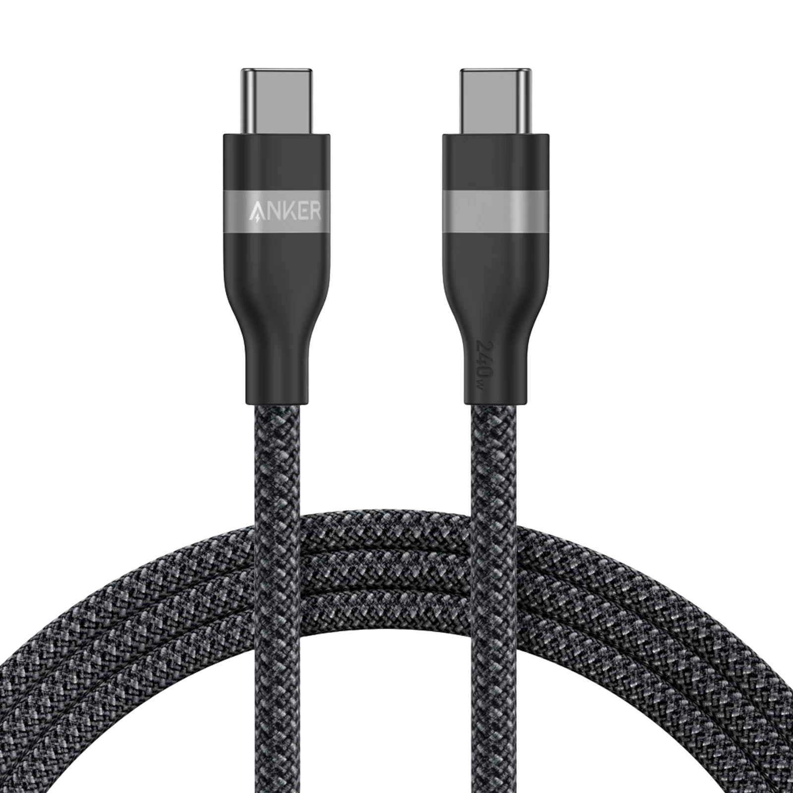 Anker USB-C to USB-C Cable (240W, Upcycled-Braided) - 3ft