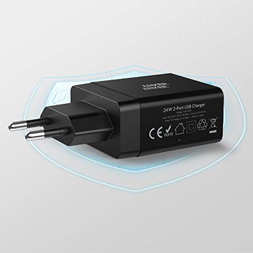 Anker 24W 2-Port USB Wall Charger And Micro USB 3ft Cable