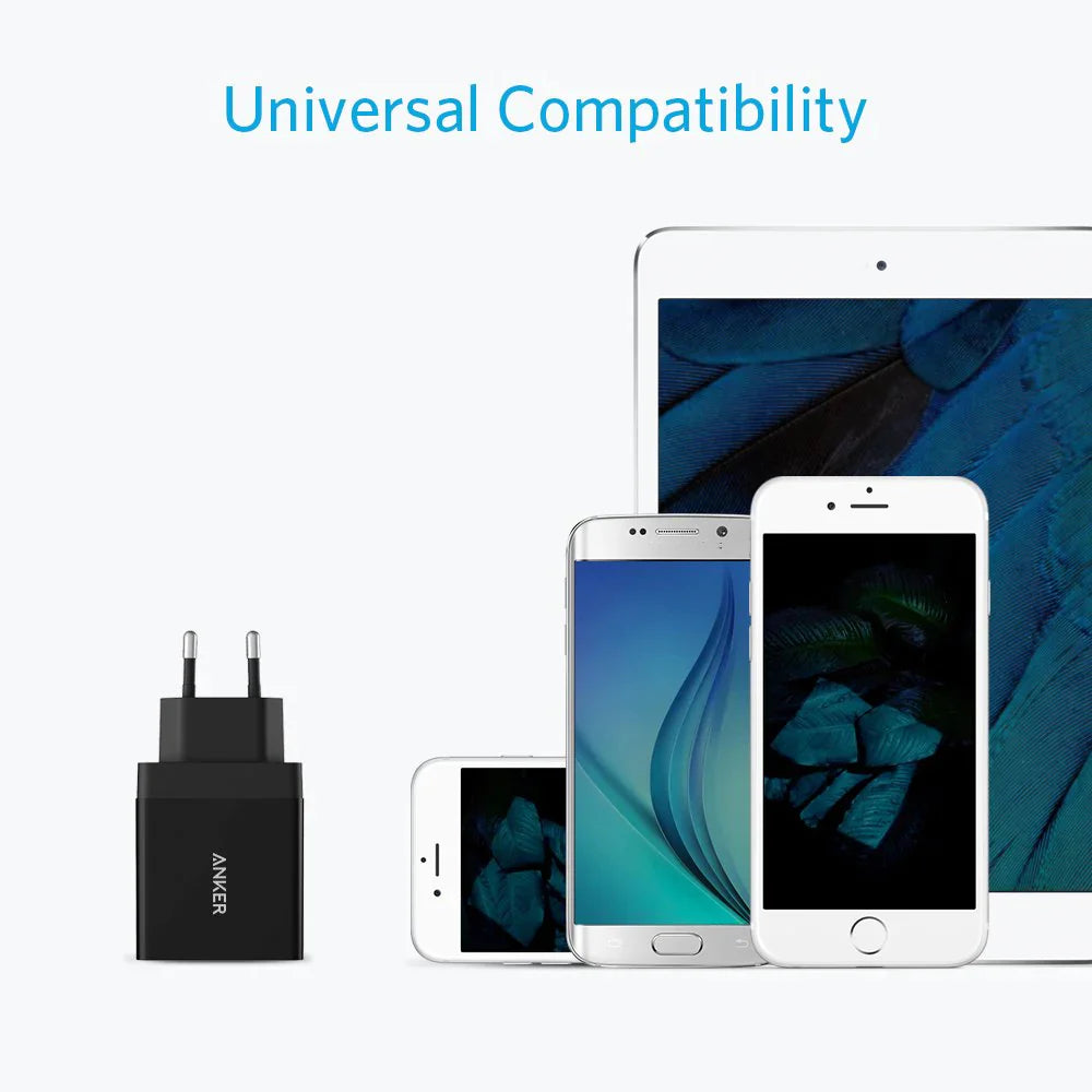 Anker 24W 2-Port USB Wall Charger And Micro USB 3ft Cable