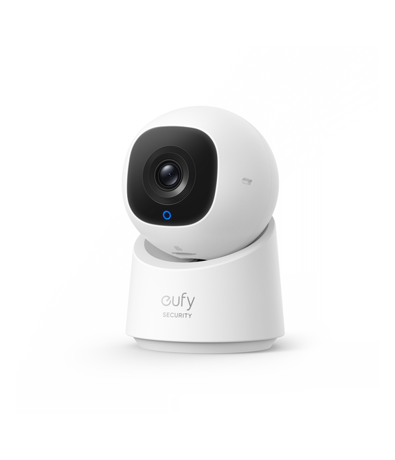 Eufy Security Indoor Camera C220 – 2K, 360° Pan & Tilt, AI Motion Detection, Night Vision, Two-Way Audio, Wi-Fi (Alexa & Google Compatible)