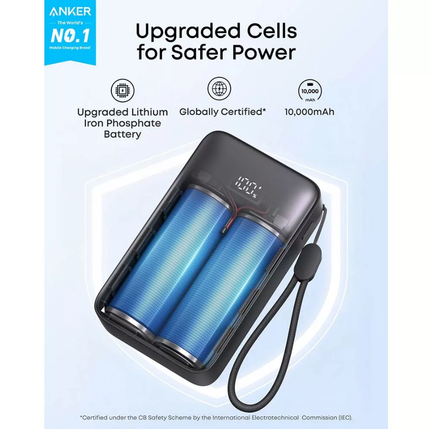 Anker - Zolo Power Bank (10K, 30W) - Black