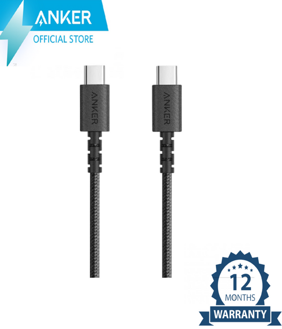 Anker PowerLine Select+ USB-C to USB-C 2.0 Cable 3ft. (Black)