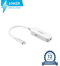 Anker 2-in-1 Audio & Lightning Charging Adapter 3.5mm Headphone Jack MFi-Certified