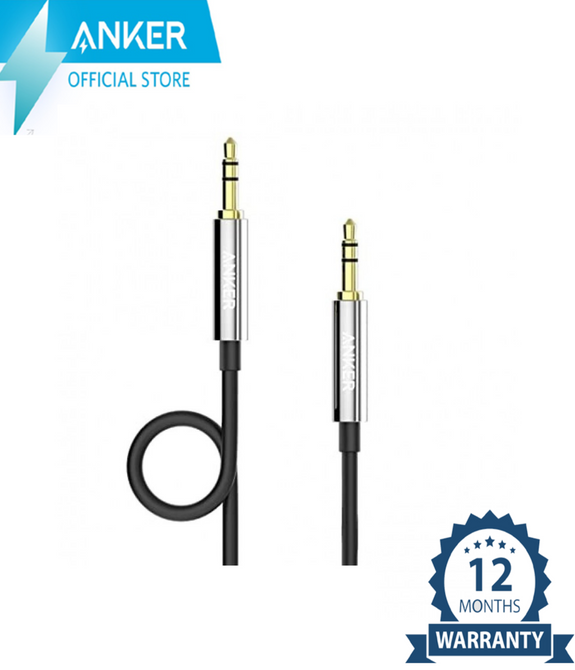 Anker 3.5 mm Male To Male Audio Cable Black