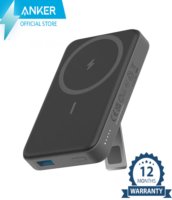 Anker Magnetic Battery, 10,000mAh Foldable Wireless Portable Charger with Stand