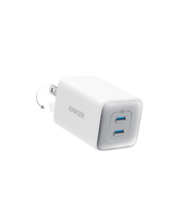 Anker 523 Nano 3, 47w Charger, Foldable Plug, 2-Pin (US) - White